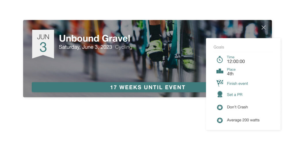 Add a Goal to Your TrainingPeaks Calendar