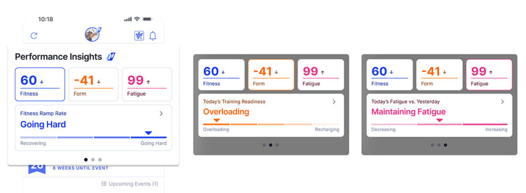 screenshot of TrainingPeaks athlete app